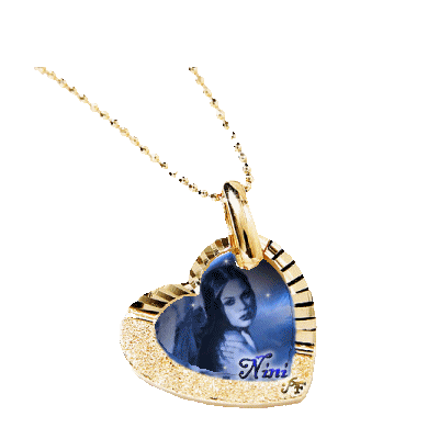 chainette et coeur